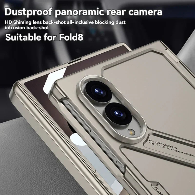 Armor Stand Case with Glass for Samsung Galaxy Z Fold 8 / 7 / 6