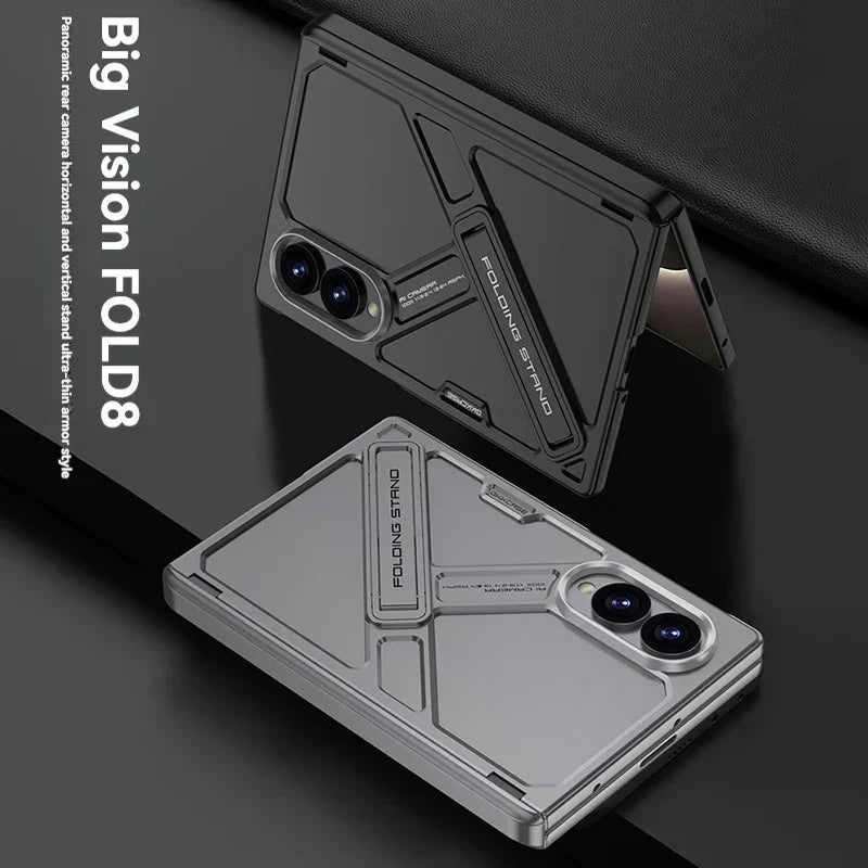 Armor Stand Case with Glass for Samsung Galaxy Z Fold 8 / 7 / 6 7